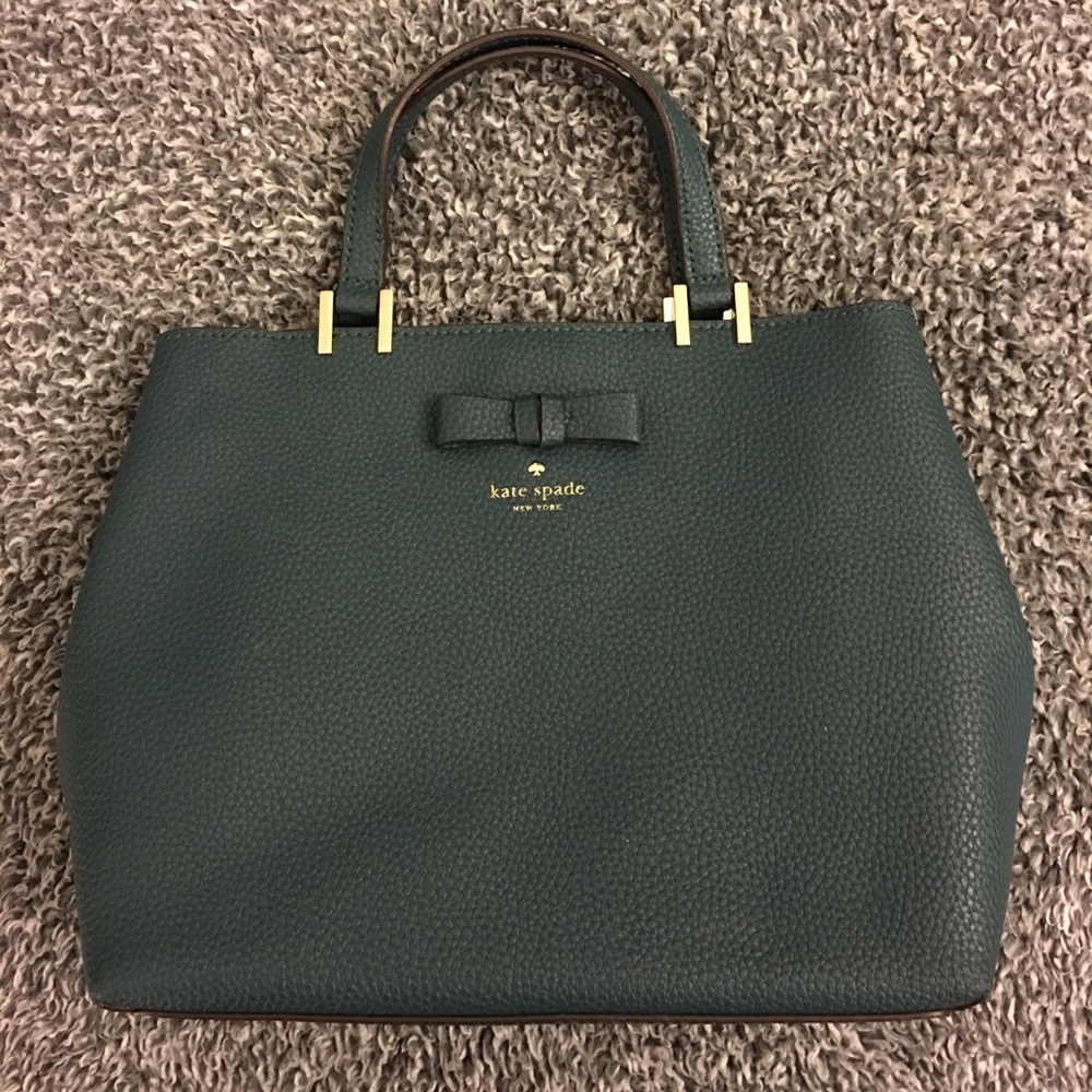 Extra pics of green Kate Spade bag (LIKE NEW)! - Picture 1 of 8